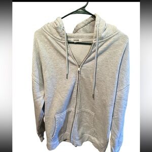 Garage oversized zip up hoodie, size medium.
